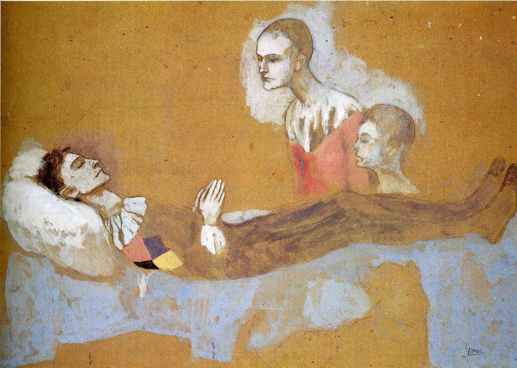 Picasso Harlequin's death 1906